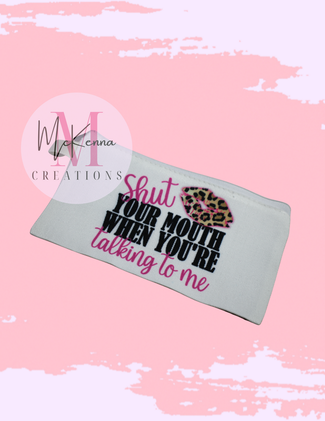 Shut Your Mouth Makeup Bag
